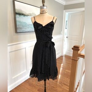 American Living, Black & White polka dot dress, size 4